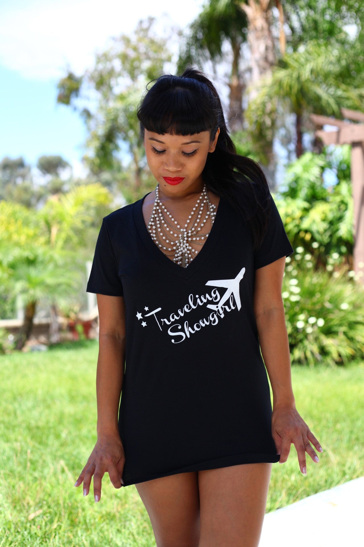 V-neck Tee