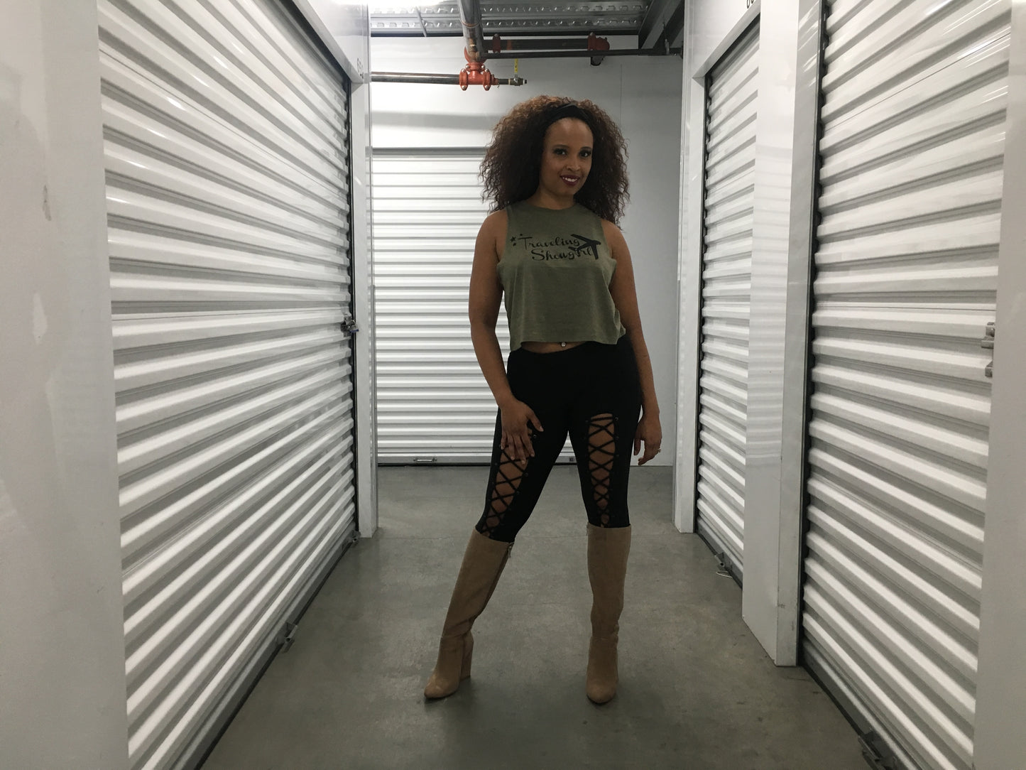 Cropped Racerback Tank