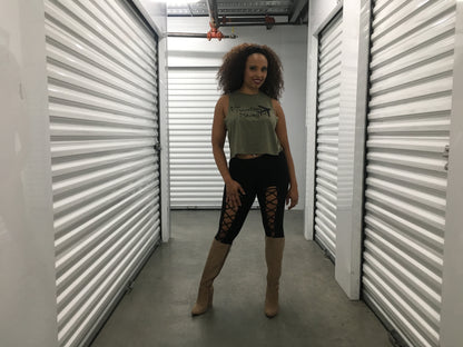 Cropped Racerback Tank