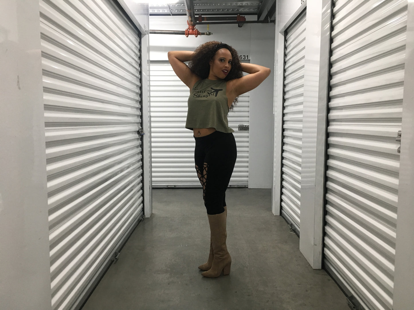 Cropped Racerback Tank