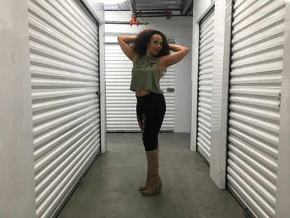 Cropped Racerback Tank